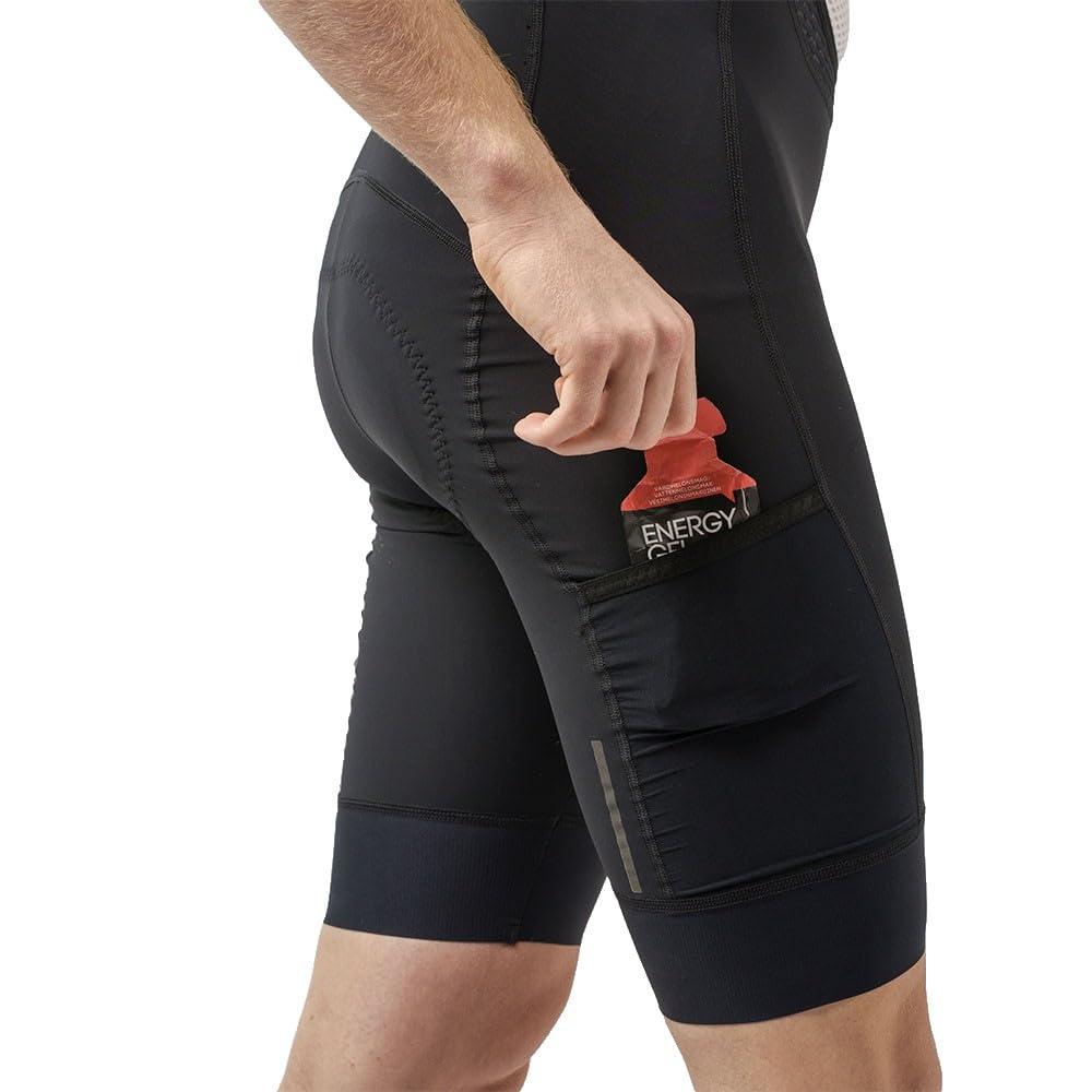 GripGrab EXPLR Gravel Cargo Bib Shorts Herren Radhose mit Beintaschen | Kurze Trägerhose für Gravel und MTB, mit 2 Beintaschen, 1 Rückentasche sowie hochwertigem Elastic Interface Sitzpolster