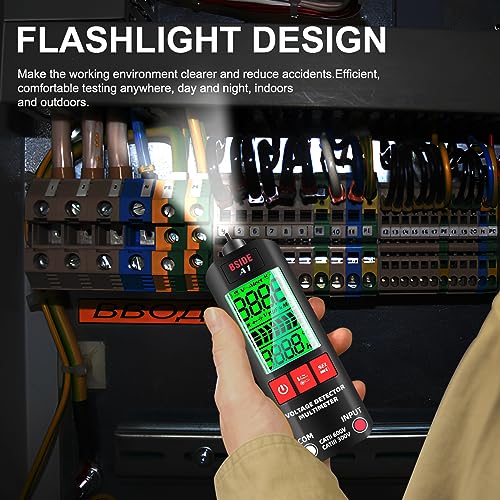 Automatic Digital Multimeter Tester With Dc Ac Voltmeter,Cruxer Non-Contact Smart Ohm Volt Multi Meter, 2 In1 Mini Multimetro Circuit Tester Electric Multimeters Measures Voltage Continuity Live Wire #TOP4