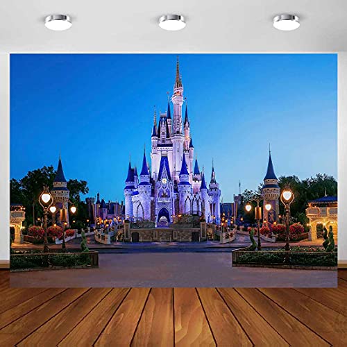 Kids Cartoon Theme Park Backdrop For Party Photography Sky Blue Classic Cartoon Playground Background Kids Party Decoration Banner Meetsioy 7X5Ft Zymt0937 #TOP2