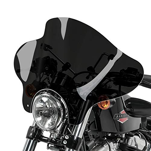 Pare-Brise Batwing pour Moto Custom Custom fumé Noir CB56457