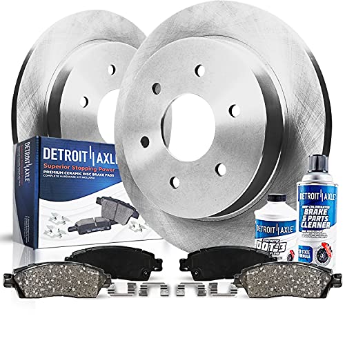 Image of Detroit Axle - Rear Brake Kit for 2003-2004 Dodge Dakota Disc Brake Rotors