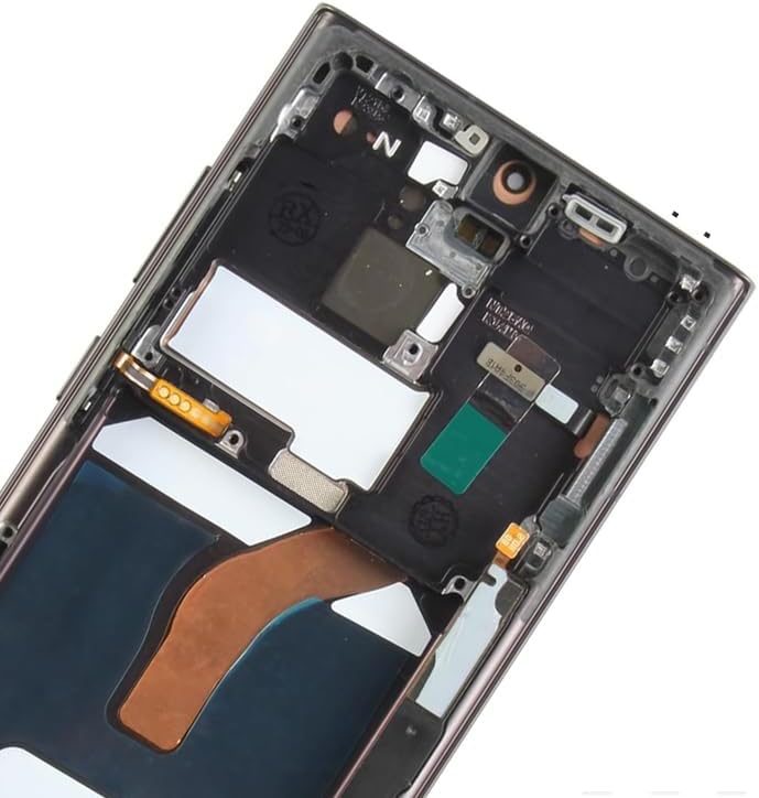 Amoled LCD Digitizer Screen Touch Assembly Replacement LCD Display for Samsung Galaxy S22ultra G908 G908A G908F G908P G908R4 T U V W 6.8inch by BITANR（Black with Frame）