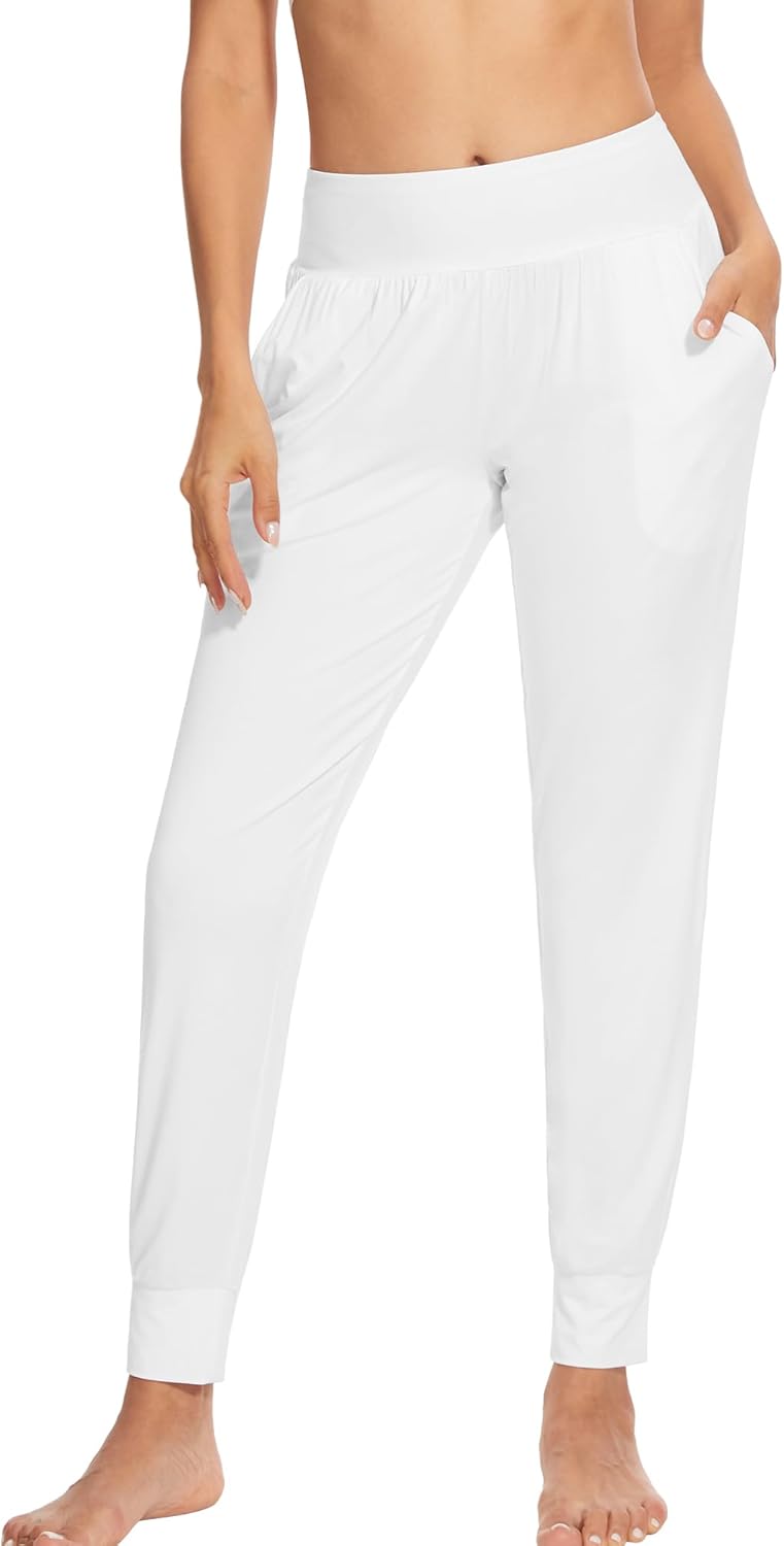 WiWi Women's Viscose from Bamboo Joggers Super Soft Pajama Pants Yoga Bottoms Cooling Lounge Sweatpants S-XXL