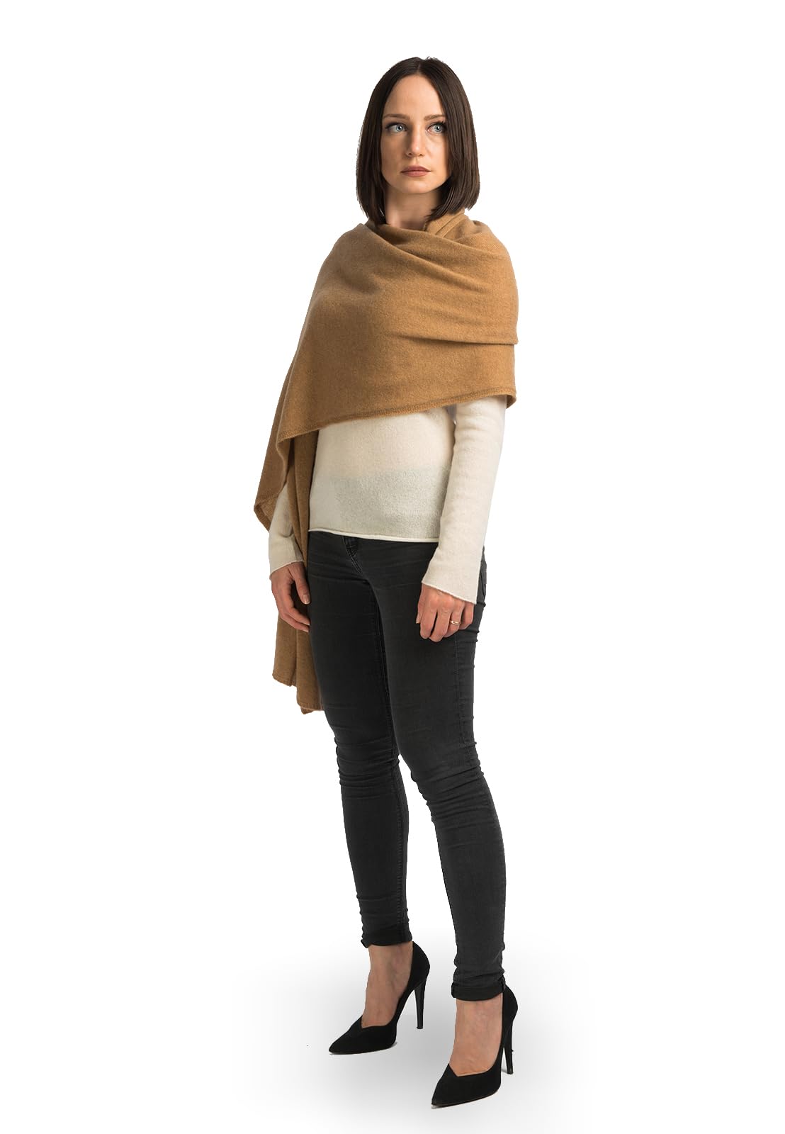 DALLE PIANE CASHMERE Étole Femme 100% Cachemire | Étole élégante pour cérémonies et soirées, polyvalente en toute saison, idée cadeau pour elle, Made in Italy