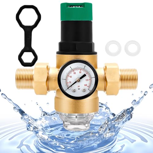 Riduttore di Pressione Acqua 3/4 Pollici Regolabile Riduttore di Pressione