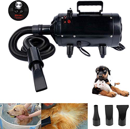 Pet Hairdryer Leistungsstarker Blaster Hochgeschwindigkeits-Haartrockner Getriebe Stufenloses, professionelles Gebläse mit Variabler