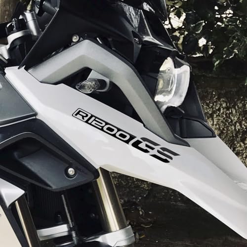 Black Doves Graphics – n.2 Adesivi Becco Serbatoio compatibili con BMW R 1200 GS e Adventure (nero)