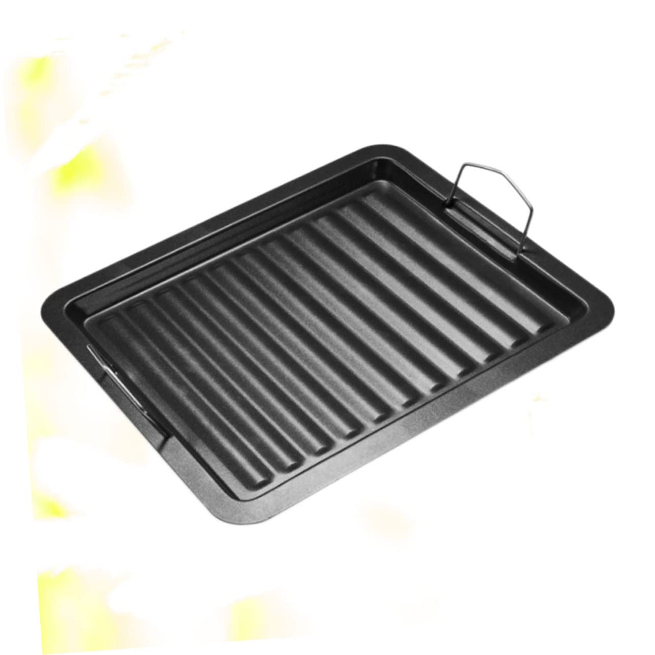 SUPVOX Non-stick Bbq Grill Tray Grilling Pan for Barbecue Outdoor Grill Accessory