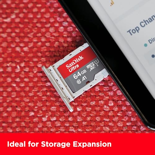 Image of SanDisk Ultra 64GB microSDXC UHS-I, 140MB /s R, Memory Card, 10 Y Warranty, for Smartphones