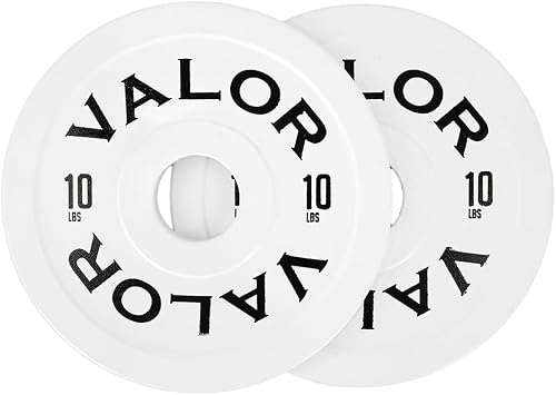 Valor Fitness Olympic Steel Calibrated Weight Plates Cast Iron Powerlifting Plates for 2" Barbells Strength Training & Weightlifting Meets USPA Standards