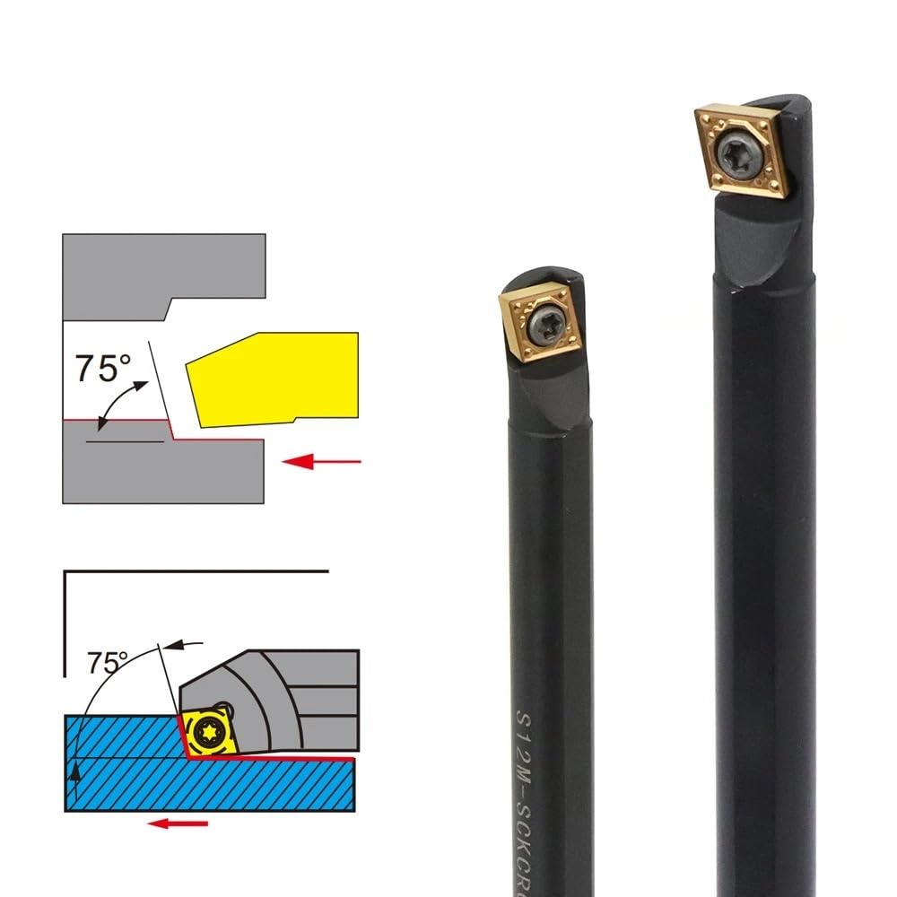 1 porte-outil de tournage indexable en carbure S07K/S08K/S10K/S12M/S14N/S16Q/S18Q/S20R/S25S-SCKCR06 SCKCR09 (S12M-SCKCR09) (S16Q-SCKCR09)