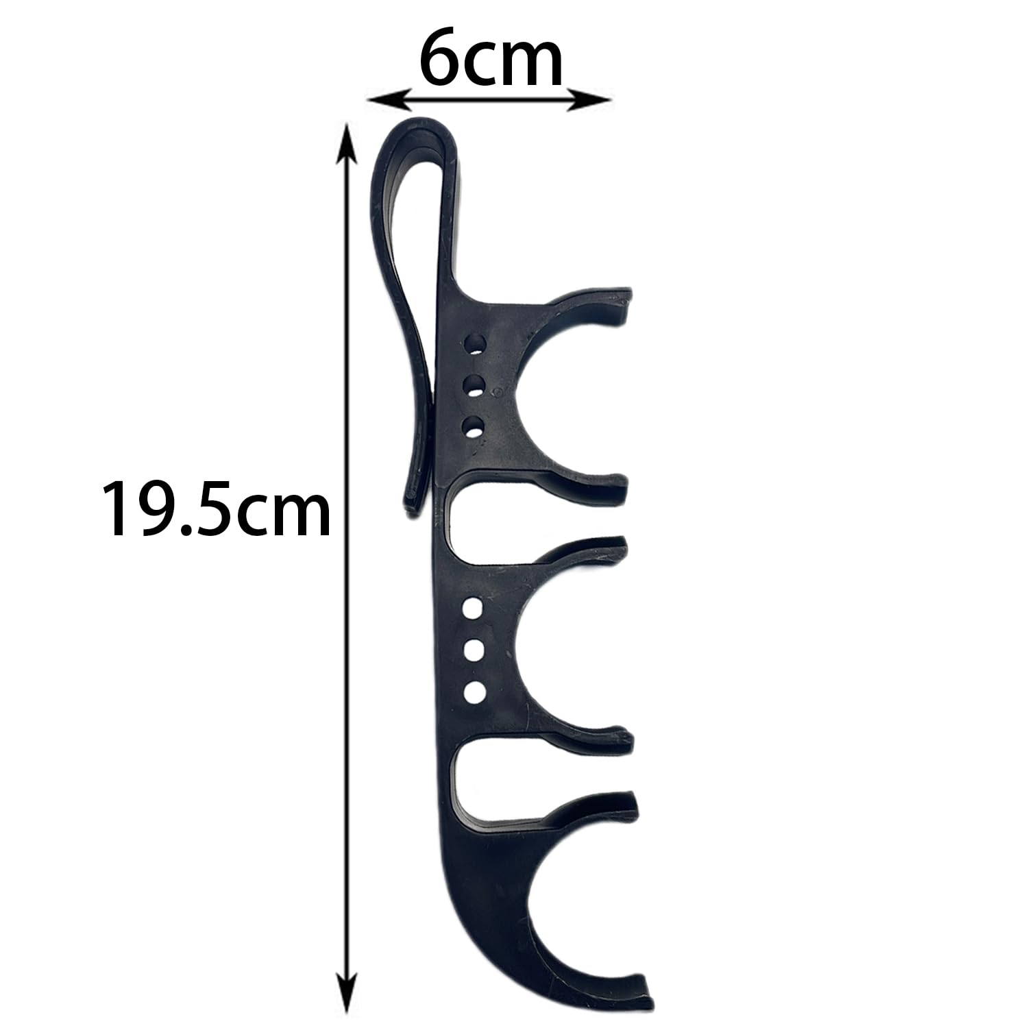 Porta Palline Golf con Gancio - 1 Pezzo, Nero, Chiusura Rapida, Versatili 2 in 1 Accessori da Golfe Portatili, Adatto per Sacche da Golf, Offre Spazio per 3 Palline e 6 Tee