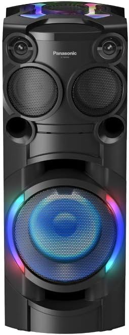 Panasonic SC-TMAX40E-K, Altavoz Ultra Potente Inalámbrico, 5 Altavoces, 1200W, 2 Tweeter de 6 Cm, 2 Woofer de 10 Cm, Super Woofer de 20 Cm, Full Karaoke para 2 Micros, CD, Bluetooth, DJ, USB Negro