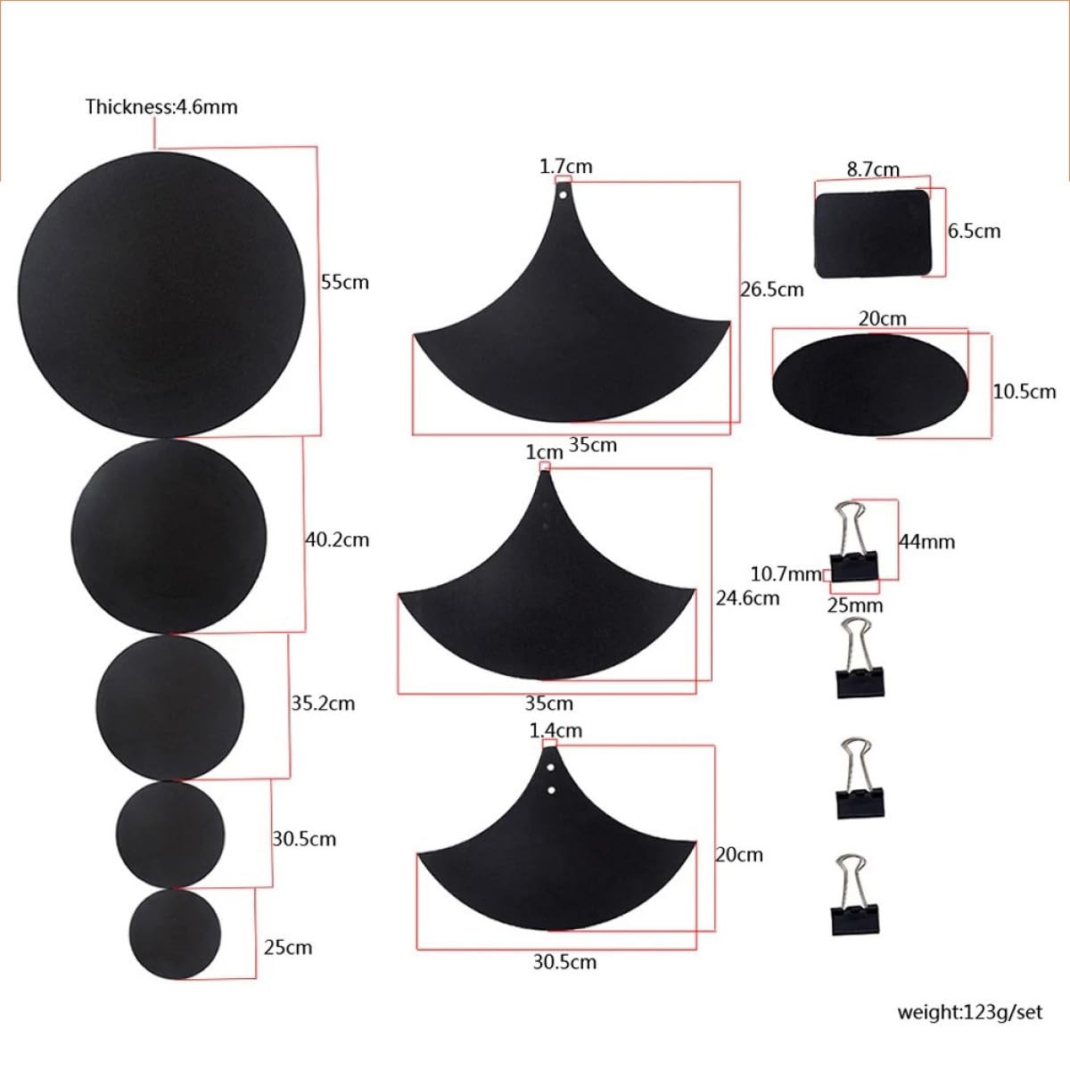 Almohadillas Amortiguadoras para Batería Resistente para Silenciadores de Reducción de Sonido para Práctica sin Molestar Accesorio Duradero para Tambores y Caja de