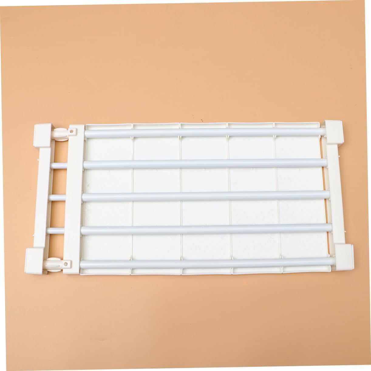 Shelf Divider Adjustable Plastic Rack for Closet Organization Expandable Storage for Wardrobe Cabinets Sturdy and Easy to Install Fits White