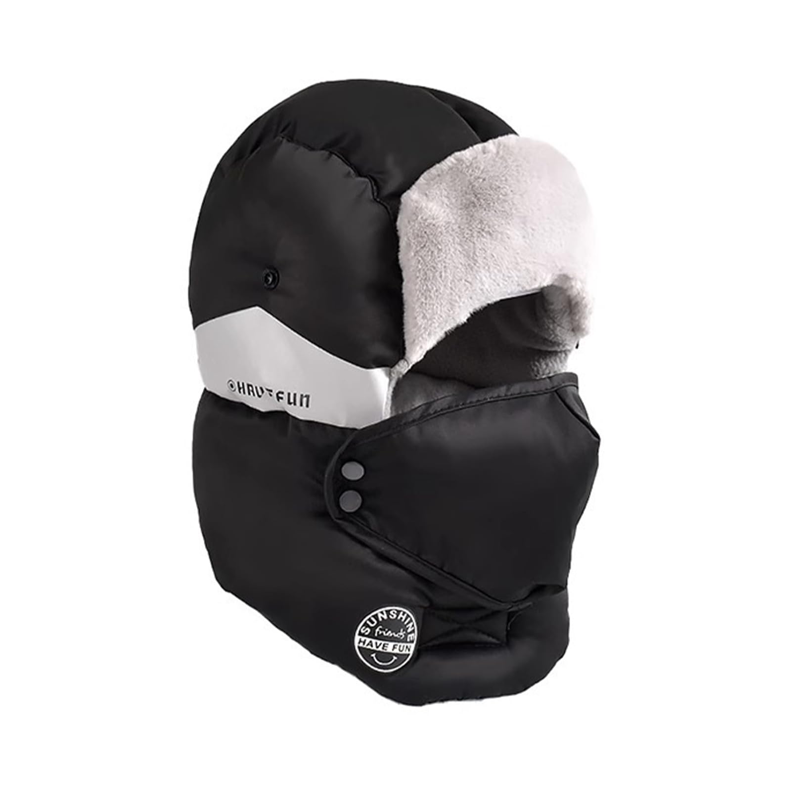 Womens Balaclava Fur Hat Winter Hats for Women Men Trapper Hat Fuzzy Hat Warm Ushanka Fluffy Hat Windproof