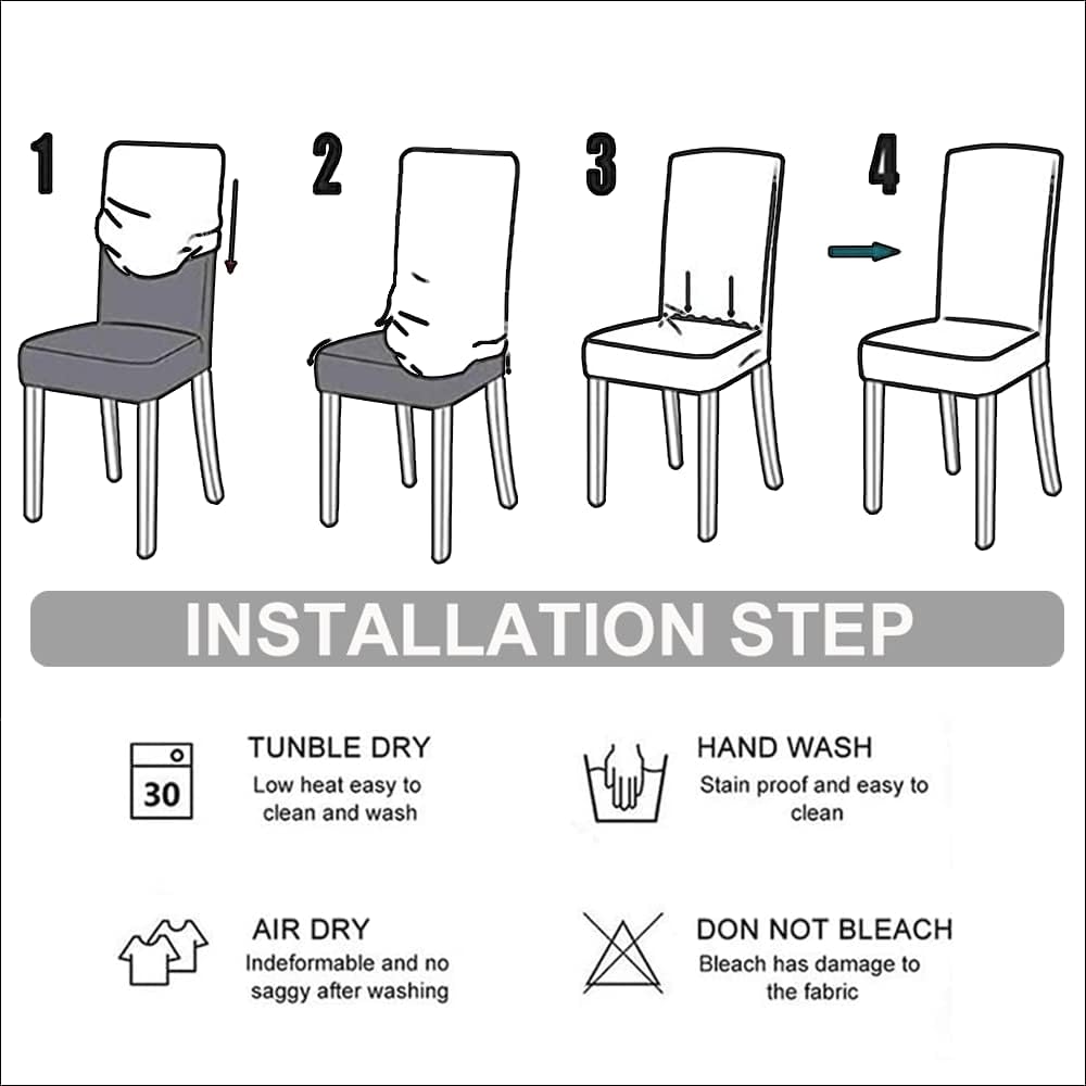 Set of 4 Beige Velvet Stretch Dining Chair Slipcovers Parsons Chair Cover Removable Washable Kitchen Decorative Chair Seat Protector Restaurant Ceremony Banquet Upholstery (Beige, Set of 4)