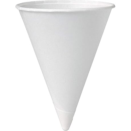 Solo White 4 oz Paper Cone Cups Value Pack