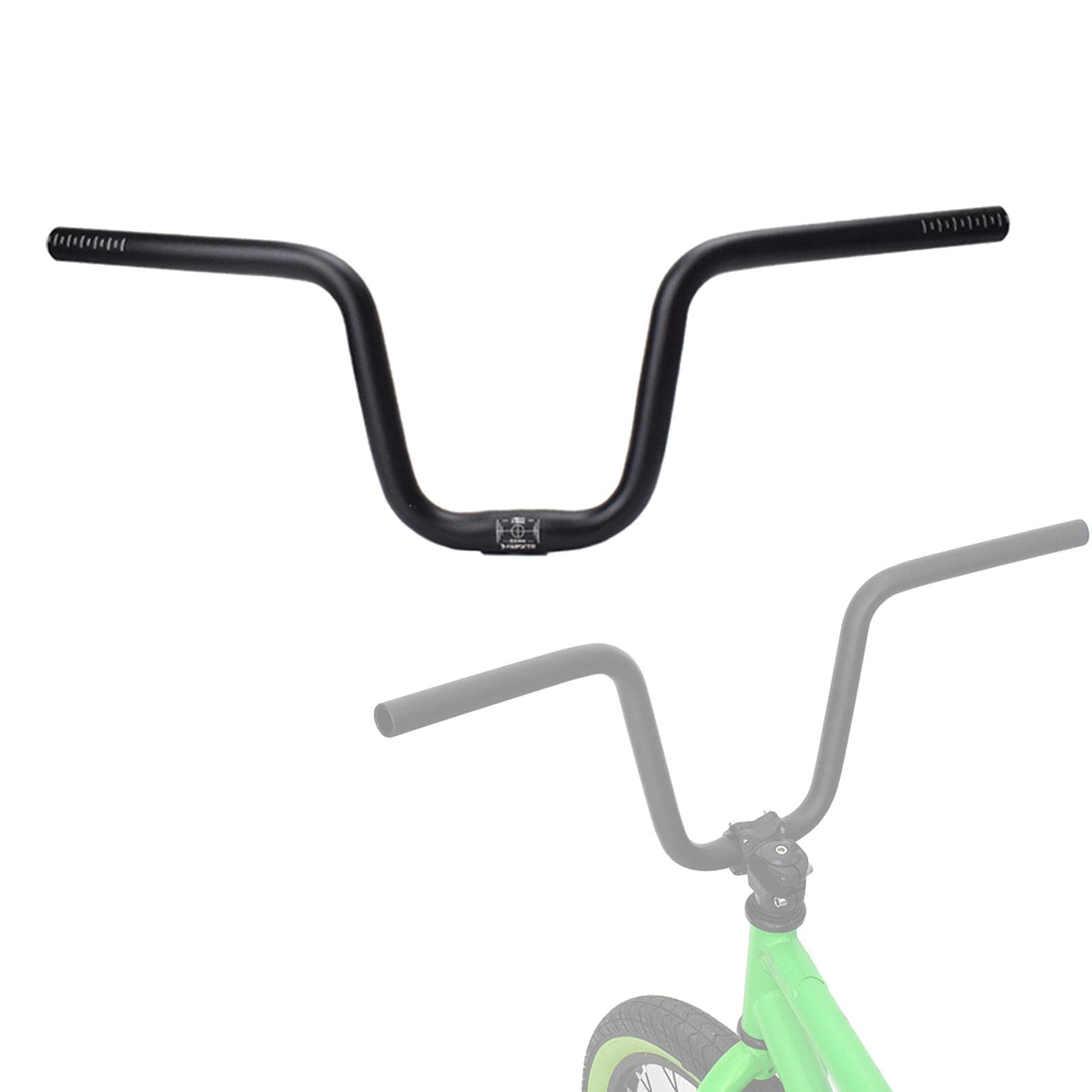 Guidon de vélo Horizontal Guidon de vélo 1 Pouce Accessoires de Serrage Équipement léger Type M Pliant pour BMX Sports Activités de Plein air, 58x16cm