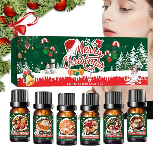 Aceite difusor de Navidad | Líquido duradero | Difusor de aromas de aceite – para festivales, noches, dormitorio, baño, relajación, ambiente del hogar, mujeres y hombres