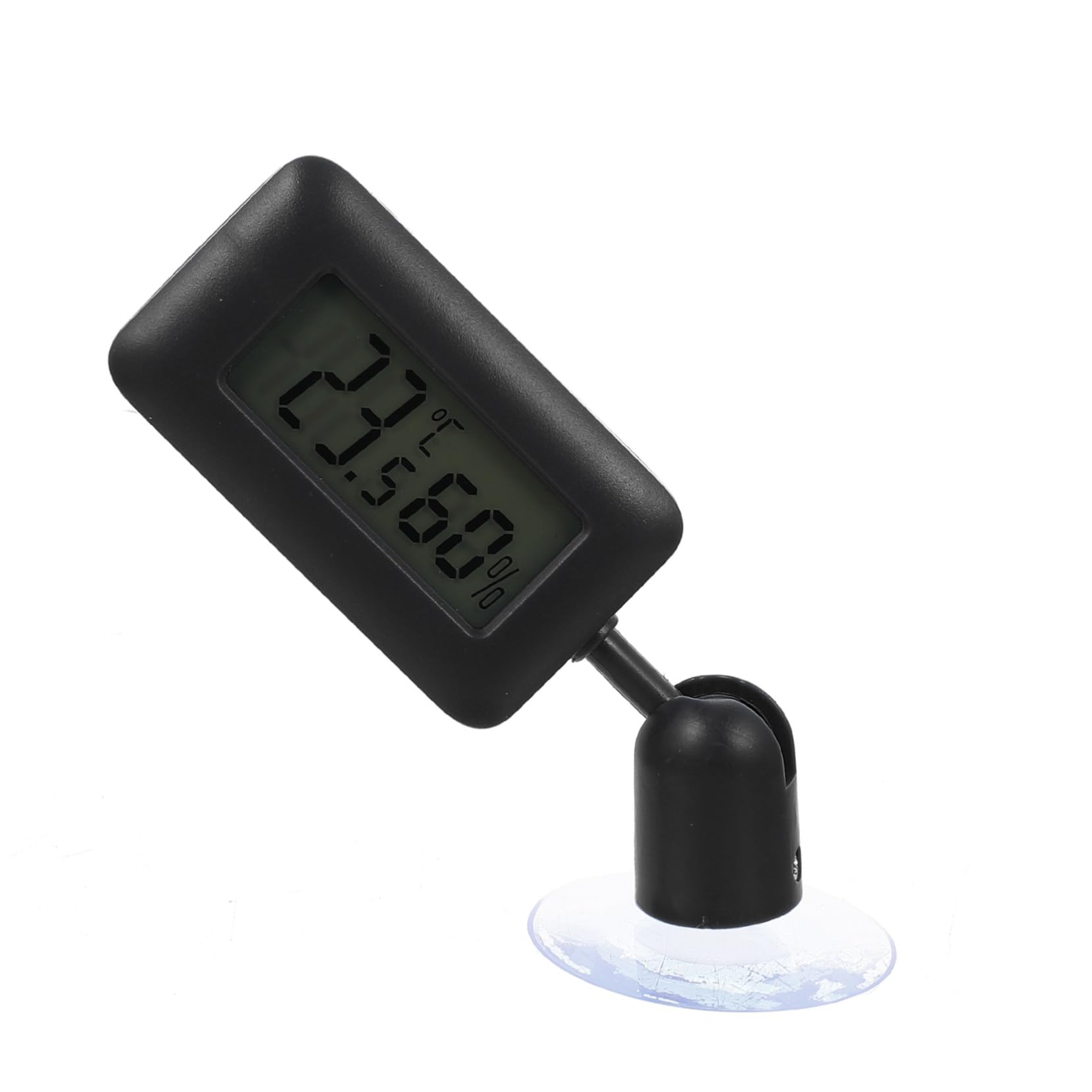 Reptile Thermometer and Hygrometer 360° Rotating Night Glow Suction Cup Digital Temperature and Humidity Gauge for Bearded Dragon and Other Reptile Tanks