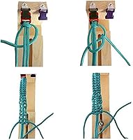 Vista 5 de Afantti Juego de pulseras de cuerda de paracaídas con 10 cuerdas para hacer pulseras