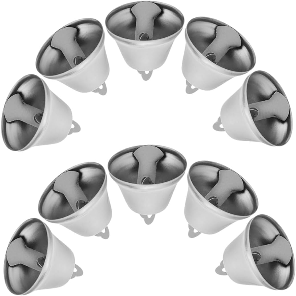 30pcs Decorative Wind Chime Accessories Wreath Tiny Bells for Crafts Craft Bells Ornament Christmas Craft s Christmas s for Decoration Pendant Iron Silver