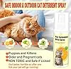 Cat Deterrent Spray – Anti-Scratch Cat Spray 100% Natural, Plant-Based Formula to Stop Scratching, Chewing & Urine Spraying – Indoor Use Safe for Furniture, Fabric, Pets & Kids – 6.76 fl oz - Orange #2