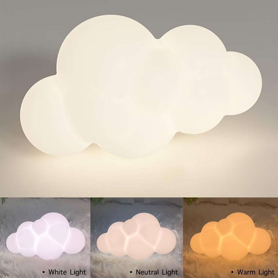 Lampa ścienna 3D LED z efektem chmury dla pokoju dziecięcego, lampka nocna, światło dekoracyjne, lampa ścienowa do sypialni, salonu, schodów, 18 W, 3 tryby oświetlenia