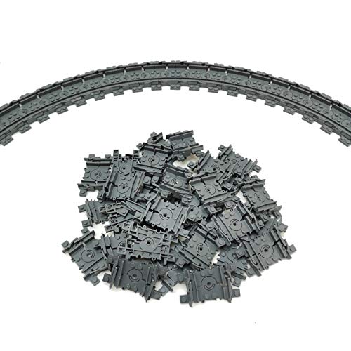 ZHX 32pcs Flexible Train Tracks Classic City Train Tracks Set Railroad Train Non-Powered Rails Toys for Kids Compatible Major Brand