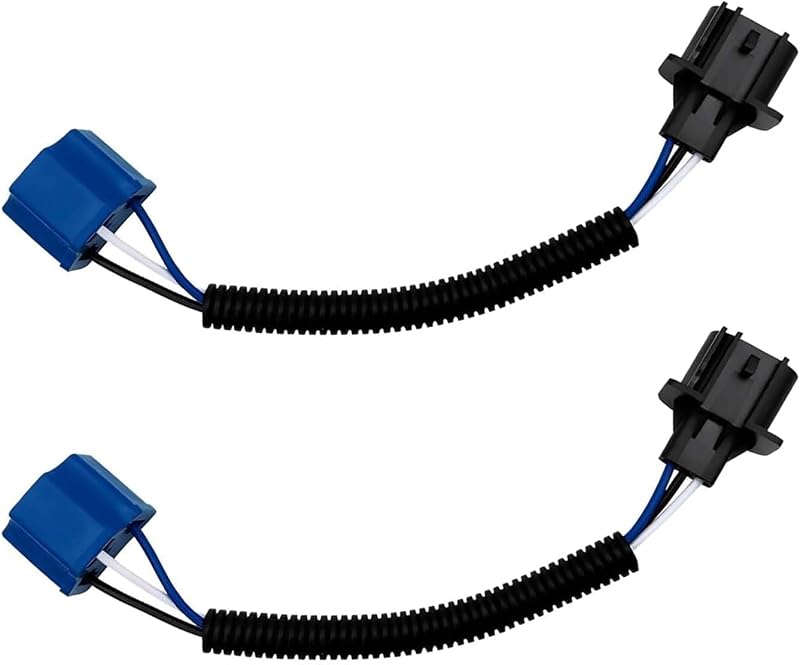 Adaptador de chicote H13 9008 macho para H4 9003 fêmea Ferianl – Kit com 2 unidades
