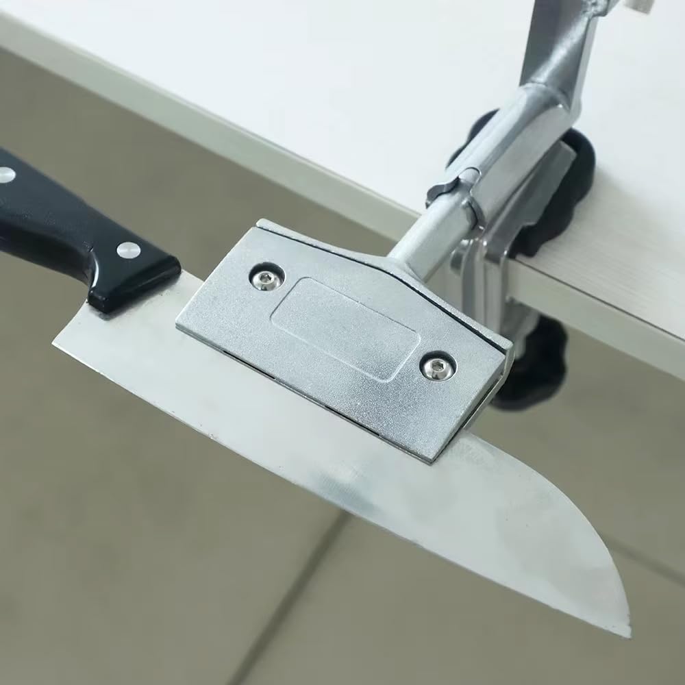 Toplionace Afilador de ángulo Fijo Profesional con ángulo Ajustable de 15° a 35°, Soporte de Acero Inoxidable para Afilar Cuchillos, Piedra de Afilar para Cocina Casera, Kit de Pulido de Diamante