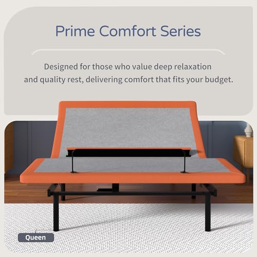 Image of ESHINE Queen Adjustable Bed Frame with Lumbar Support Smart App | Bed Base, Head-Pillow-Tillt, Under Bed Light, Dual USB, Zero Gravity, Ergonomic Incline, Wireless Remote, 6000 Series