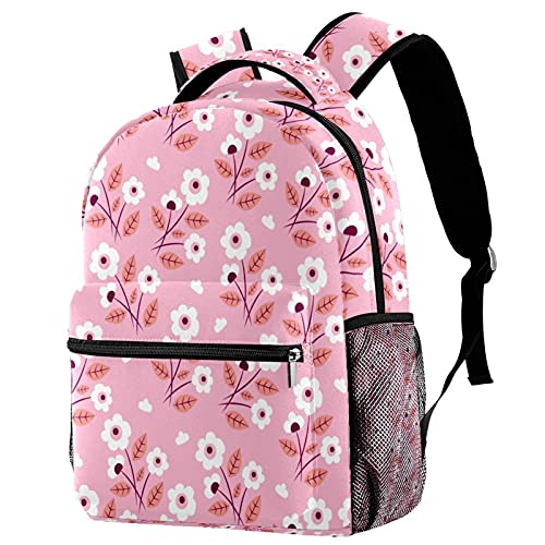 Sac à dos de voyage à motif floral pour les sorties scolaires et vacances des enfants