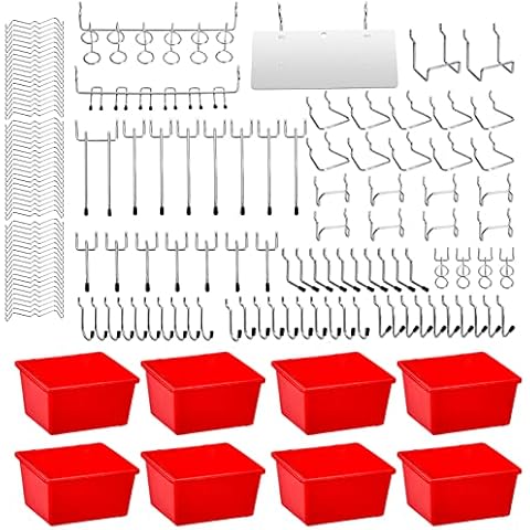 Frcctre 150 Pcs Pegboard Hooks and Bins Set Cover