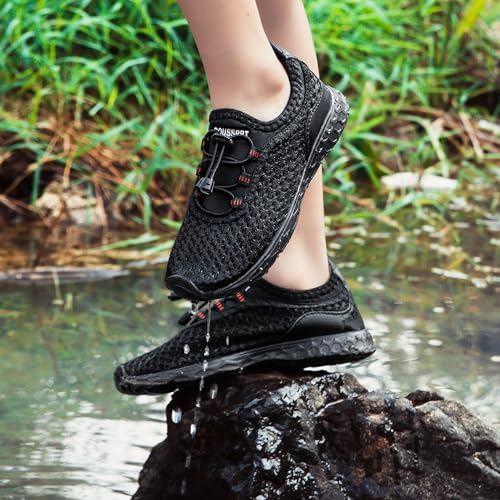 Image of DOUSSPRT Water Shoes for Kids Boys Girls Quick Dry Beach Sports Swim Pool Aqua Shoes for Toddler /Little Kid /Big Kid