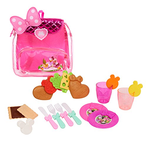 Minnie's Happy Helpers Backpack Picnic Set, Officially Licensed Kids Toys for Ages 3 Up by Just Play
