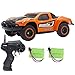 Blomiky 4WD 9MPH High Speed Racing RC Car 1/43 Scale 2.4GHz Electric Mini Remote Control Truck Vehicle D143 Orange