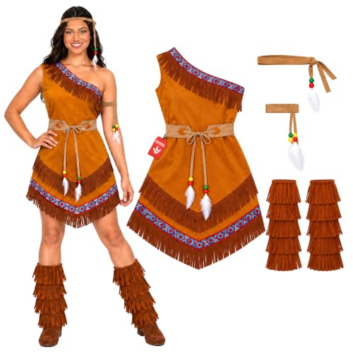 fun shack, Indigenous Costume Women, Halloween Costumes for Women, XXL