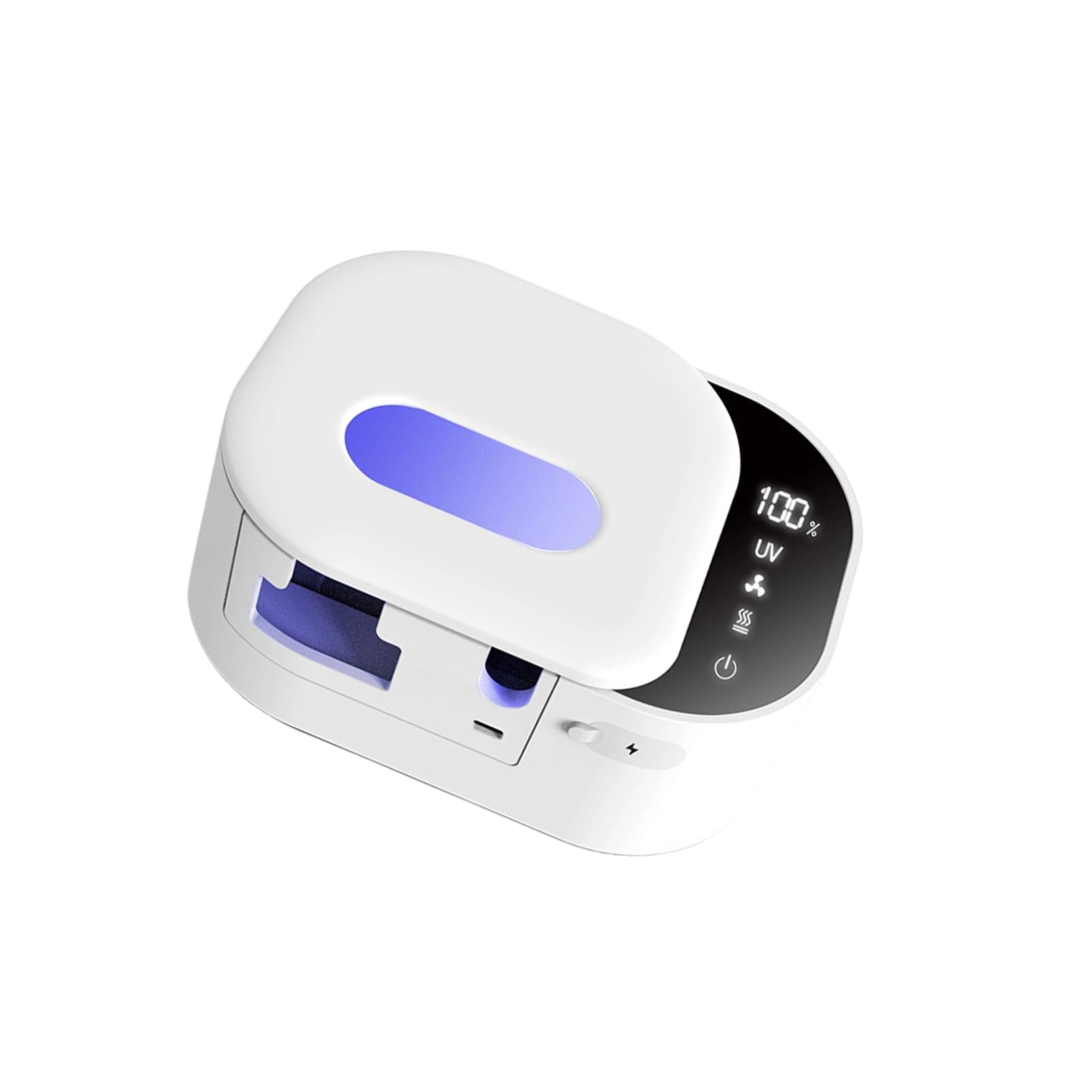 Portaspazzolino automatico con coperchio mobile, supporto per asciugatura, custodia in ABS a 2 slot per riporre quotidianamente lo spazzolino in bagno Portaspazzolino automatico con coperchio mobile