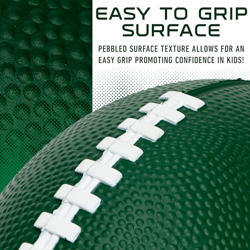 Image of Franklin Sports NFL Football - Kids Foam Football - Soft Junior Size 8.5 inch Ball with 3D Logos - Perfect for Gameday + Tailgates