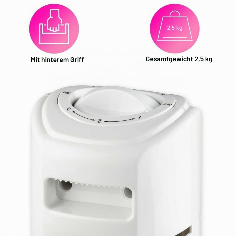 Bakaji – Turmventilator für den Boden, oszillierend mit 3 Geschwindigkeiten und 3 Schwenkmodi, leiser Betrieb, 45 W Leistung, 78 cm Höhe, elegantes Design, Farbe Weiß