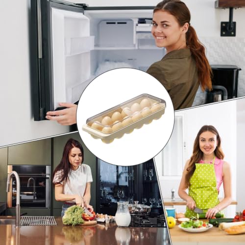 Organizador de huevos transparente para una cocina moderna y despensa organizada 5