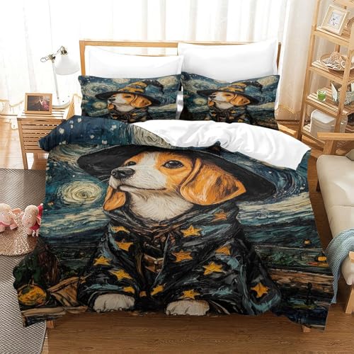 Housse de couette 200x200cm paysage d'hiver en microfibre douce - 3