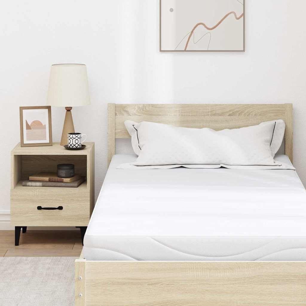 Materasso bianco, 90 x 190 cm, tessuto jacquard, memory foam, arrotolabile, traspirante, ergonomico, per camera da letto, con topper in schiuma fredda, adatto per chi soffre di allergie