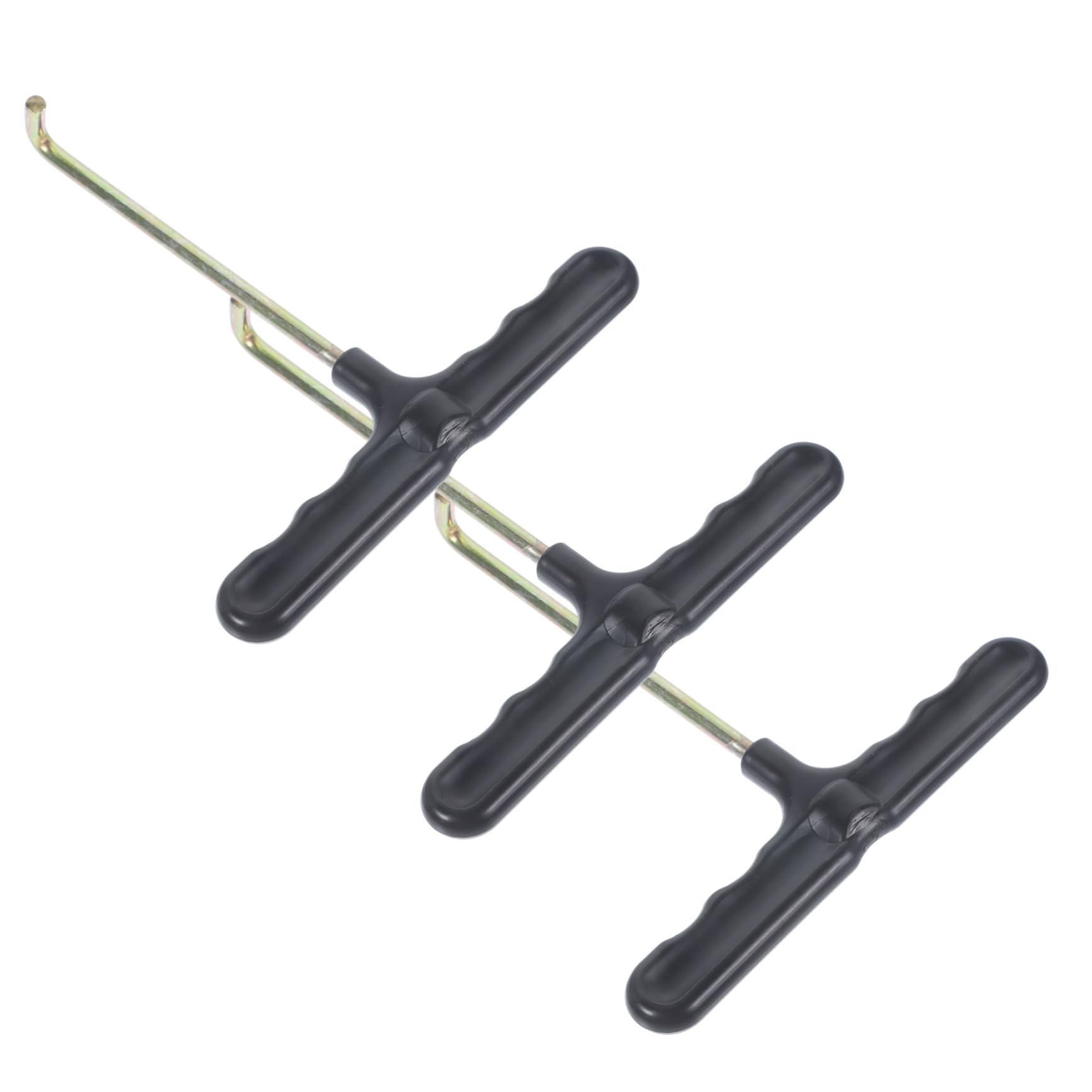 OSOLADY 3Pcs Trampoline Spring Puller Tool with Handles Durable Hooks for Easy Installation of Trampolines Bounce Houses and Bungee Jumping Accessories