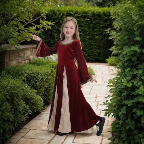 Disfraz princesa medieval renacentista para niñas miniatura 5