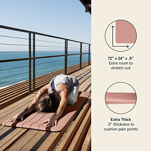 Retrospec 4442 Solana Yoga Mat 1/2 Inch Thick W/Nylon Strap thumb #5