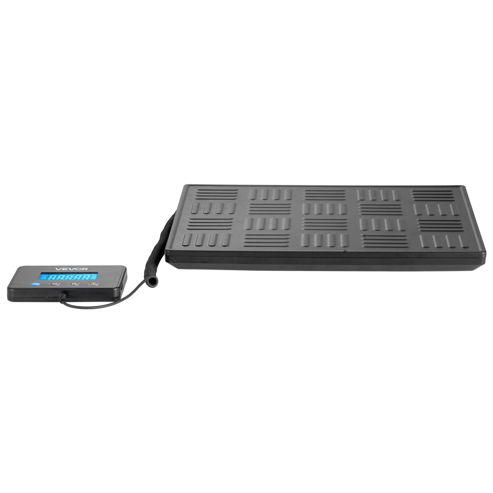VEVOR Báscula Digital para Paquetes, 20/100 g, Doble Precisión, Plataforma de 300 kg con Función de Tara/Retención y Pantalla LCD, para Paquetes, Envíos y Equipaje, con Batería y Cable de Carga