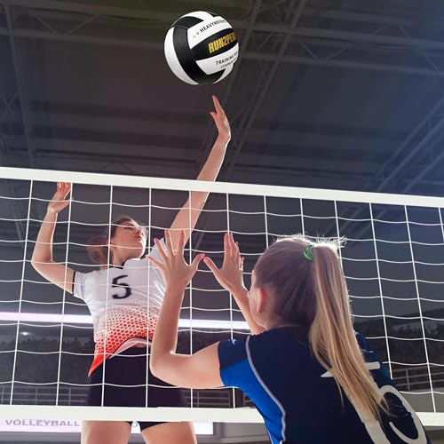 Image of RUN2PEAK Heavy Weight Volleyball Ball Official Size 5 Setter Training Volleyballs PU Practice Volley Balls for Indoor Rebounder Equipment Setters Weighted Volleyball Setting Trainer